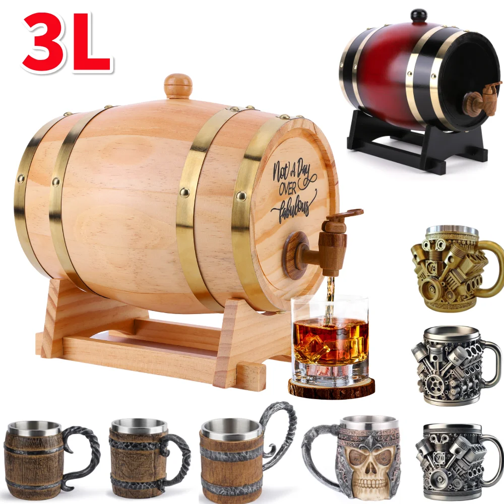 Wine Beer Cocktail - Barril de whisky de madera de