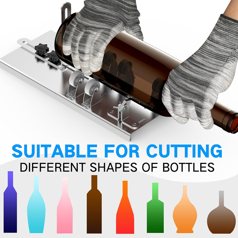 Beer Wine Kit - Cortador de botellas de vidrio mejorado,