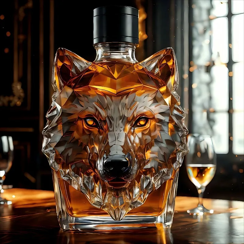 Botella de Licor con Forma de  - Wine Beer Spirits reseña y precio
