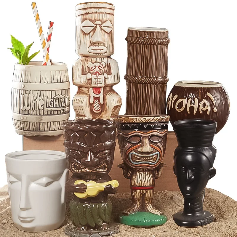Taza Tiki hawaiana de 60 tipos - Wine Beer Cocktail reseña y precio