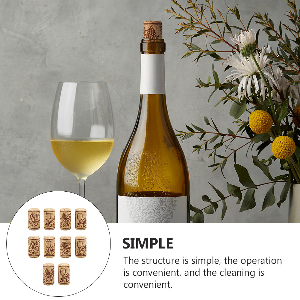 30 tapones de corcho para vino - Wine Beer Glass reseña y precio