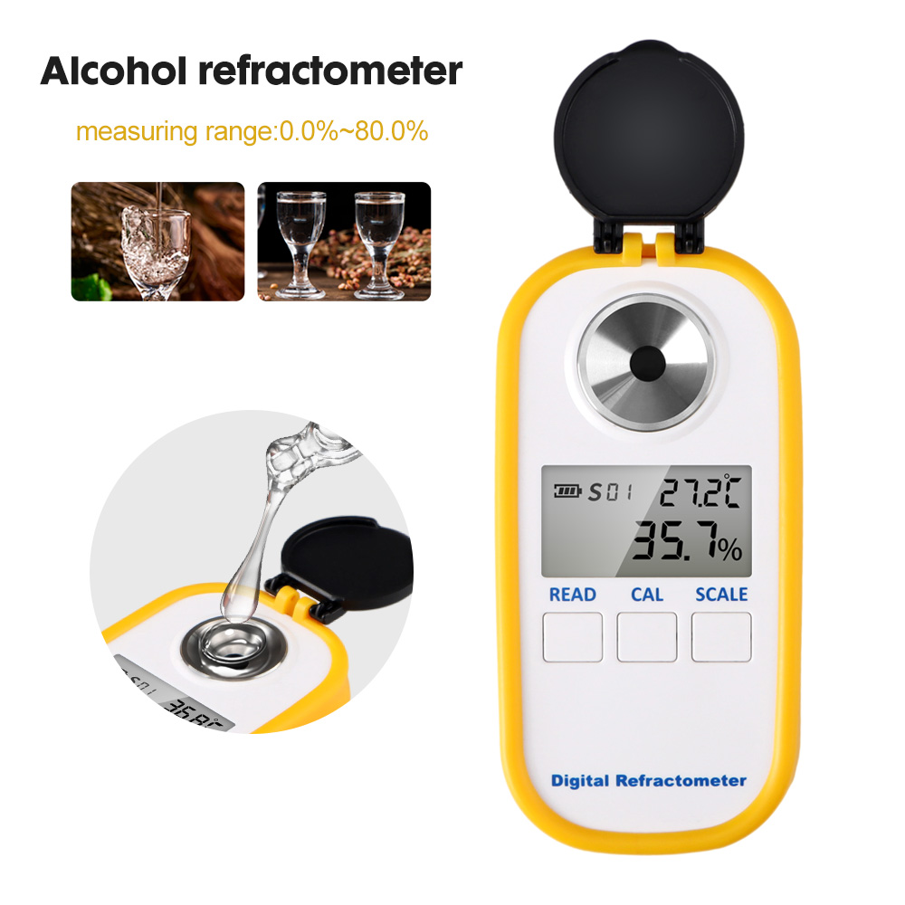 Refractómetro Digital de Alcoh - Wine Beer Spirits reseña y precio