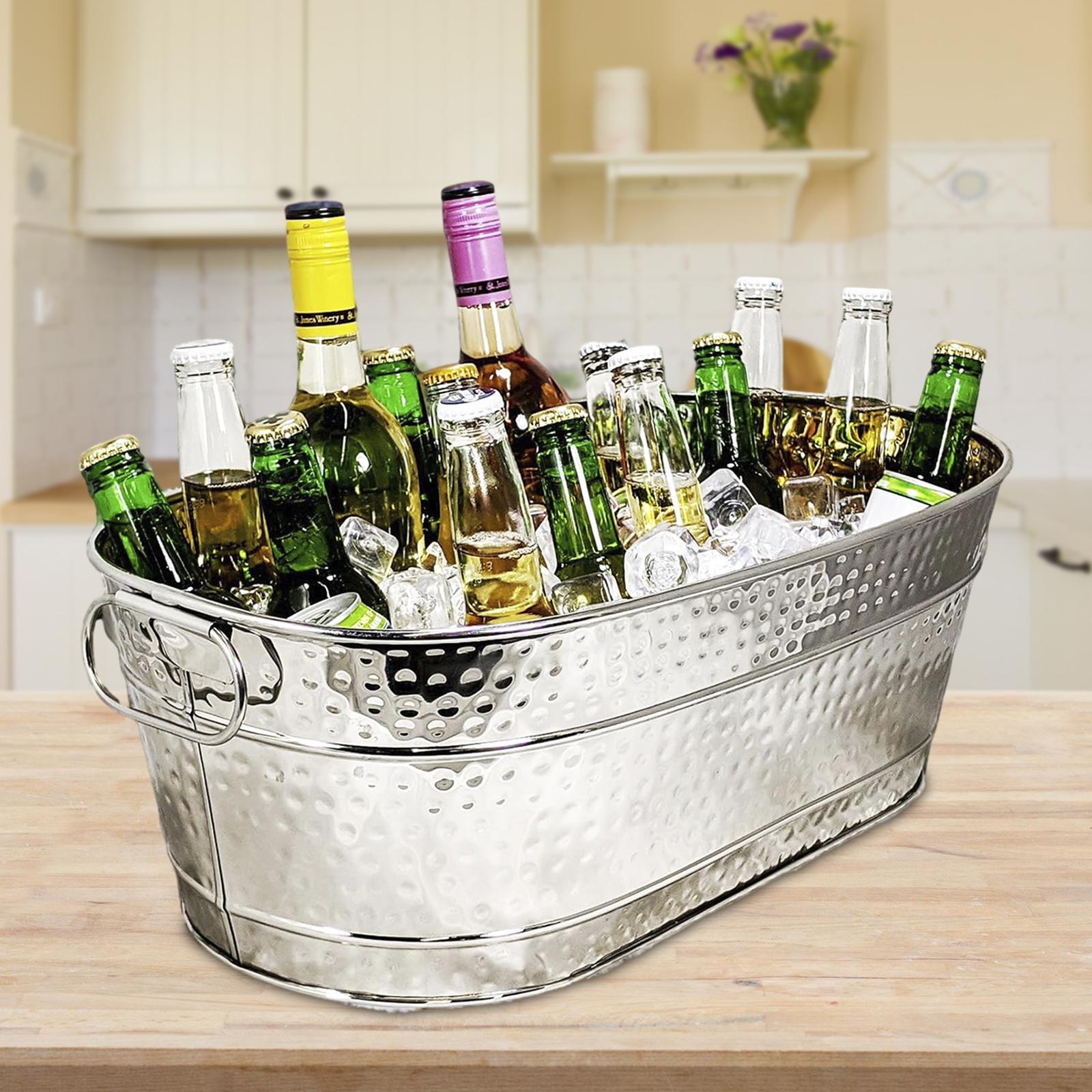 Cubo de hielo galvanizado, con - Wine Beer Cocktail reseña y precio