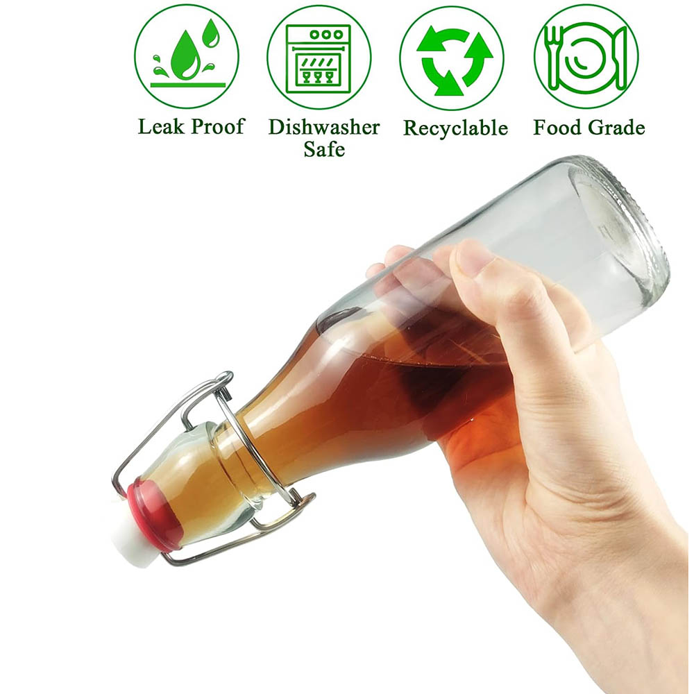 Botellas de Vidrio con Tapa Ab - Wine Beer Spirits reseña y precio