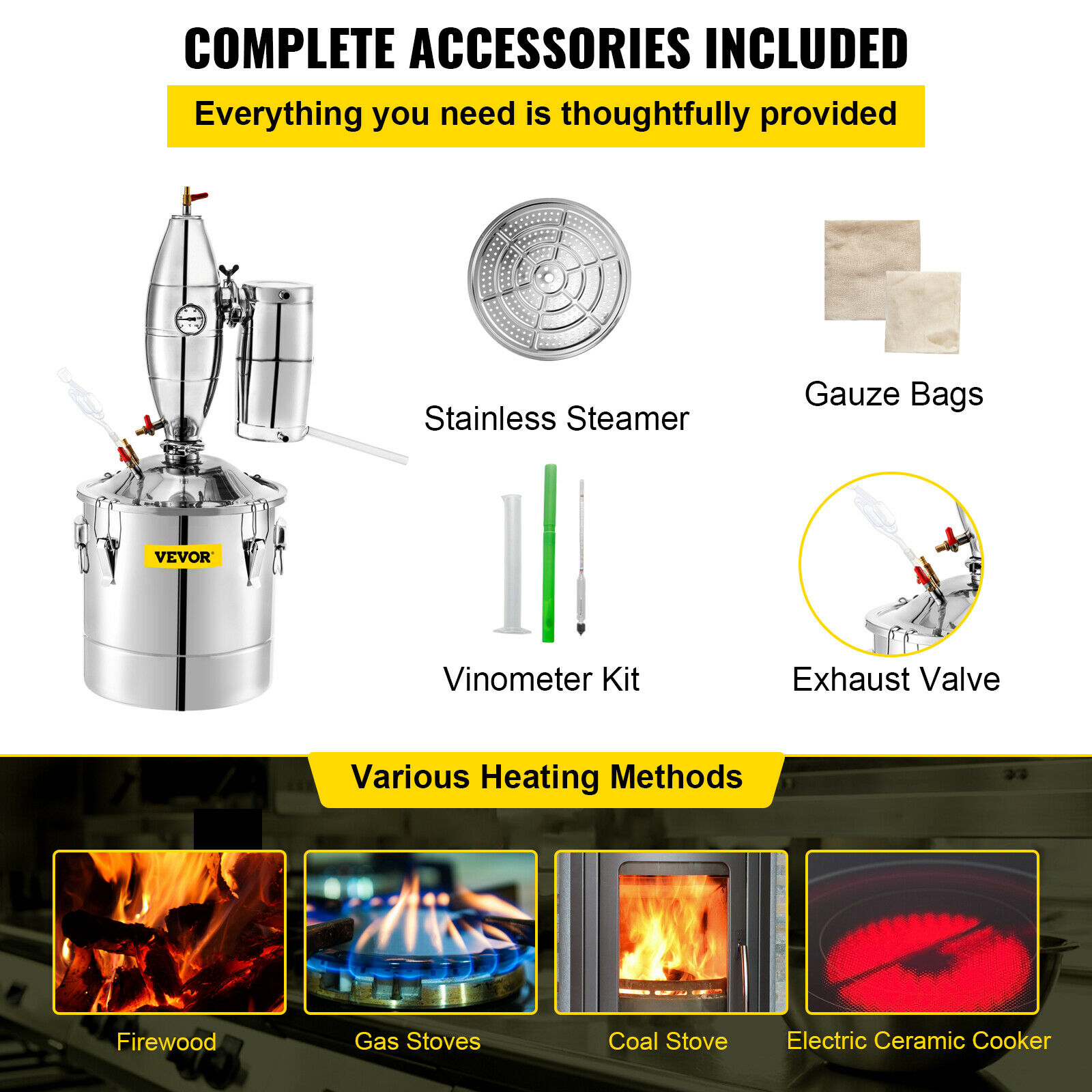 SucceBuy 20L-70L máquina desti - Beer Wine Kit reseña y precio